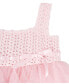 ფოტო #2 პროდუქტის Baby Girl Crochet and Mesh Dress