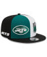 Фото #1 товара Men's Green, Black New York Jets 2023 Sideline 9FIFTY Snapback Hat