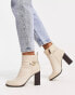 Фото #1 товара River Island hardware ankle boot in cream