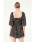 ფოტო #3 პროდუქტის Women's Floral Tied Detail Romper