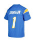 ფოტო #3 პროდუქტის Big Boys Quentin Johnston Powder Blue Los Angeles Chargers Game Jersey