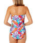 Women's Twist-Front Tropical-Print One-Piece Swimsuit