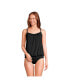 ფოტო #4 პროდუქტის Women's DDD-Cup Blouson Tummy Hiding Tankini Swimsuit Top Adjustable Straps