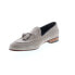 Фото #4 товара Bruno Magli Nilo MB2NILO1 Mens Gray Suede Loafers & Slip Ons Tasseled Shoes 7.5