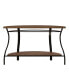 Фото #2 товара Steve Silver Denise 48" Demilune Wood and Metal Sofa Table