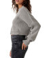 Фото #3 товара Women's Easy Street Ribbed Cropped Pullover Sweater
