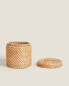 Kids’ rattan hamper with lid