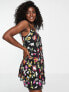 Фото #4 товара Miss Selfridge Premium festival embellished strappy cami dress in neon floral - MULTI