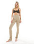 Фото #3 товара ASOS 4505 Petite Studio seamless slim kick flare legging in latte