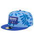 Фото #1 товара Men's Royal Philadelphia 76ers Palm Fronds 2-Tone 59FIFTY Fitted Hat