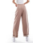 Фото #5 товара ASOS DESIGN tapered trousers with buckle detail in clay