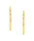 ფოტო #3 პროდუქტის Polished Tube Medium Hoop Earrings, 40mm, Created for Macy's