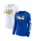 Women's Royal, White Los Angeles Rams Two-Pack Combo Cheerleader T-shirt Set