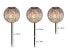 Фото #14 товара Уличный светильник MeineWunschleuchte 2-ой комплект солнечных шаров для сада, металлический Ø18см