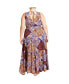 ფოტო #2 პროდუქტის Plus Size Amara Print Maxi Dress