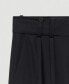 ფოტო #3 პროდუქტის Women's Pleated Cargo Pants