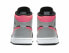 Кроссовки Nike Air Jordan 1 Mid Pink Shadow (Серый, Черный)