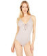 Quintsoul 293870 Women Lace-Up Front One-Piece Swimsuit Size L
