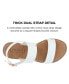 ფოტო #17 პროდუქტის Women's Lavine Double Strap Flat Sandals