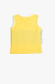Фото #2 товара Футболка Koton Erkek Bebek Рубашка без рукавов цветного блока Плечики из хлопка 3smb30013tk