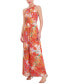 Women's Floral Chiffon Halter Jumpsuit