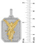 ფოტო #3 პროდუქტის Cubic Zirconia Angel Amulet Pendant in Sterling Silver and 14k Gold-Plated Silver, Created for Macy's
