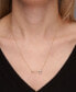 ფოტო #2 პროდუქტის Diamond Safety Pin Charm Collector Pendant Necklace (1/20 ct. t.w.) in 10k Gold, 17" + 1" extender, Created for Macy's