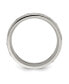 Stainless Steel Brushed with CZ 8.00mm Band Ring