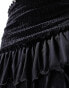 Фото #6 товара Monki mini ruffle skirt in black