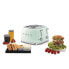 SMEG toaster TSF03PGEU (Pastel Green) - 4 slice(s) - Green - Steel - Buttons - Level - Rotary - 50's Style - China