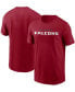 Фото #1 товара Men's Red Atlanta Falcons Team Wordmark T-shirt