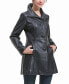 ფოტო #3 პროდუქტის Plus Size Sarai Leather Coat