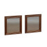 Фото #1 товара Spiegel Bale 2er 40x40cm Bronze