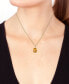 Фото #1 товара EFFY Collection eFFY® Citrine (5-1/2 ct. t.w.) & Diamond Accent 18" Pendant Necklace in 14k Gold