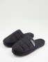 ASOS Weekend Collective padded closed toe slippers in black Черный, XL - EU 42-43 - фото #1