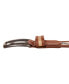 Фото #4 товара Men's Logo Ribbon with Leather Trim Belt