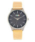 ფოტო #1 პროდუქტის Aboard Unisex Red and White or Gray or Green or Purple or Black or Orange Leatherette Strap Watch, 40mm