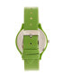 ფოტო #3 პროდუქტის Unisex Glitter Green Leatherette Strap Watch 36mm