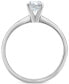 ფოტო #3 პროდუქტის Diamond Oval-Cut Solitaire Engagement Ring (1 ct. t.w.) in 14k White Gold