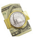 Фото #1 товара Кошелек American Coin Treasures мужской с монетой 1986 года "Статуя Свободы" в металлическом зажиме для денег и ювелирных изделий.