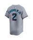 ფოტო #3 პროდუქტის Nike Men's Jazz Chisholm Jr. Gray Miami Marlins Road Limited Player Jersey