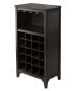 Фото #1 товара Ancona Modular Wine Cabinet with Glass Rack and 20-Bottle