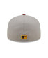 Фото #4 товара Men's Gray and Oakland Athletics Navy Undervisor 59FIFTY Fitted Hat