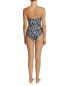 Фото #2 товара JETS AUSTRALIA 286756 Eden Roc Printed Bandeau One-piece Swimsuit , Size 4 US