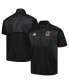 ფოტო #1 პროდუქტის Men's Black Boston College Eagles Sideline AEROREADY Raglan Short Sleeve Quarter-Zip Jacket