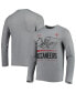 Men's Heathered Gray Tampa Bay Buccaneers Combine Authentic Red Zone Long Sleeve T-shirt