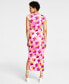 Фото #2 товара Women's Floral-Print Midi Dress, Created for Macy's