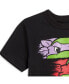 ფოტო #5 პროდუქტის Toddler Boys Teenage Mutant Ninja Turtles Donatello Leonardo Michelangelo Raphael T-Shirt and Shorts Outfit Set to