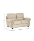 White Label Camryn 63" Leather Match Love Seat