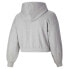 Puma Classics Cropped Pullover Hoodie Womens Grey Casual Outerwear 53781704